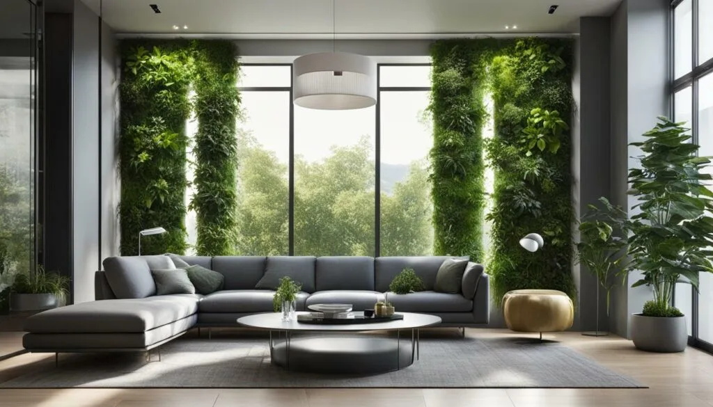 Self watering vertical garden with timer