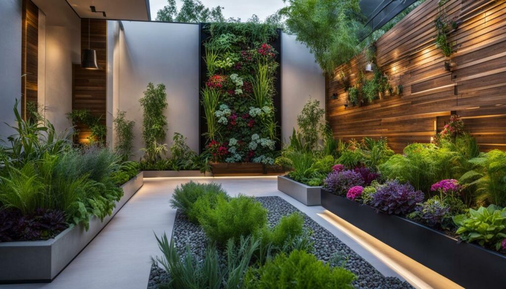 self watering vertical garden