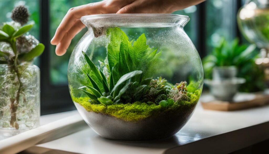 terarium care cleaning and dusting