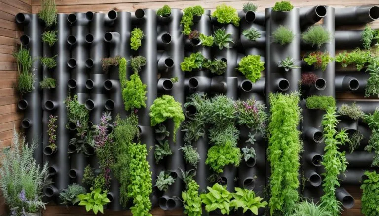 vertical pvc pipe garden