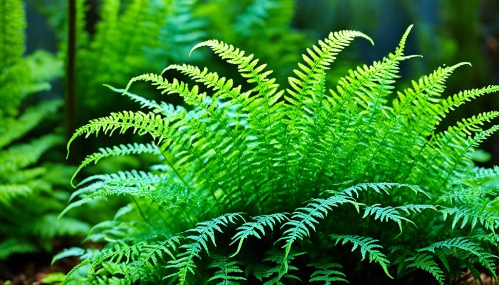 Blue Star Fern with optimal light conditions