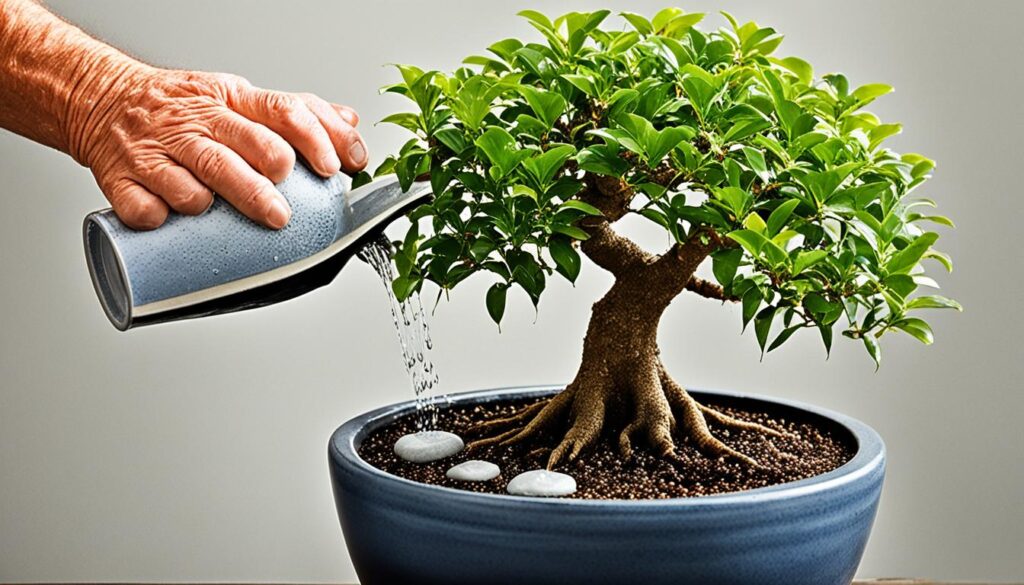 Watering Requirements of the Bonsai Ficus