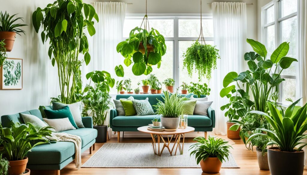 lush indoor greenery