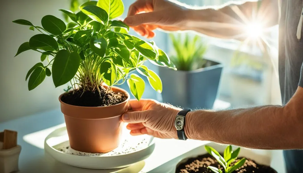 potting prayer plants