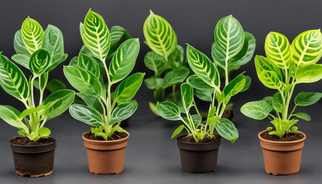 prayer plant growth stages