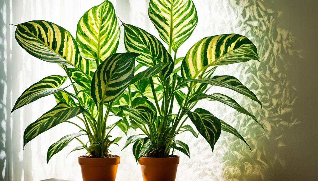 Light requirements for Dumb Cane