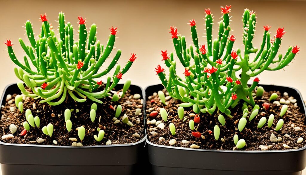 mistletoe cactus growth and development