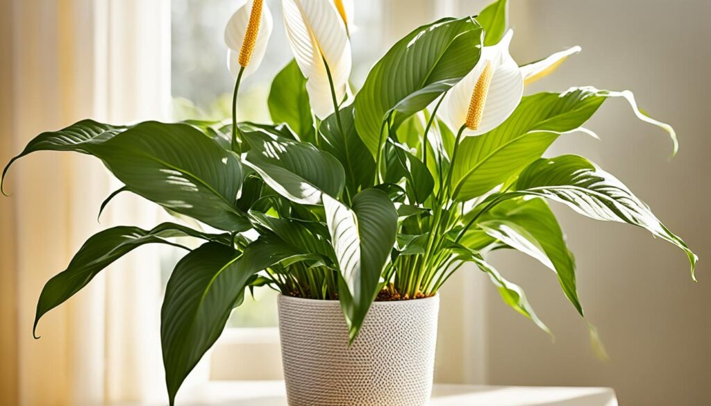 peace lily light requirements