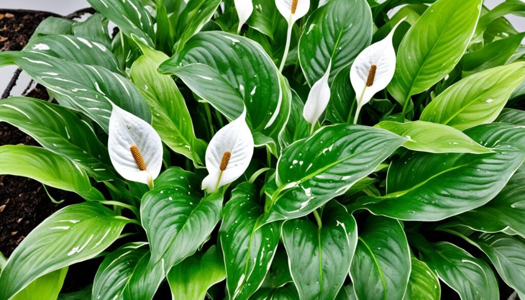 peace lily pests and diseases