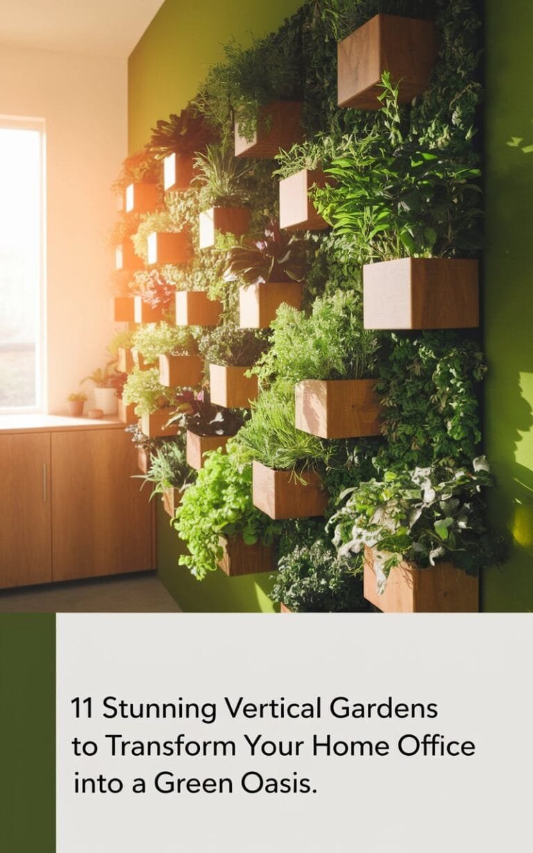 11 Stunning Vertical Gardens to Transform Your Home Office into a Green Oasis