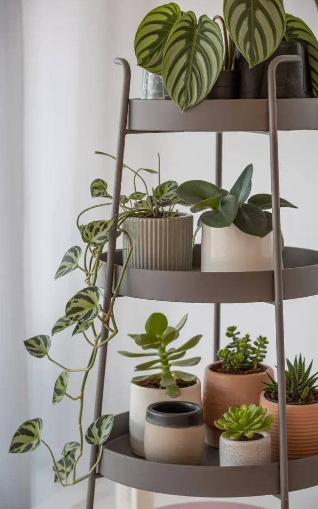 Ideal mid-level plants for a vertical bento box garden