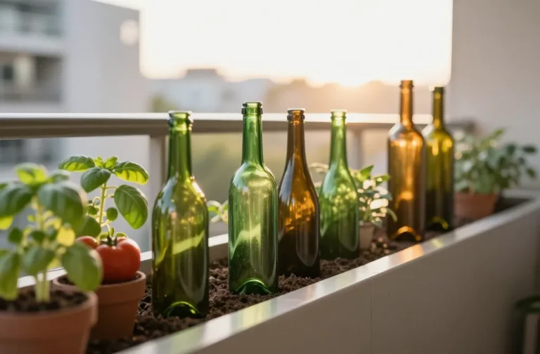 8 Ways to Use Wine Bottles in Your Container Garden That Wow