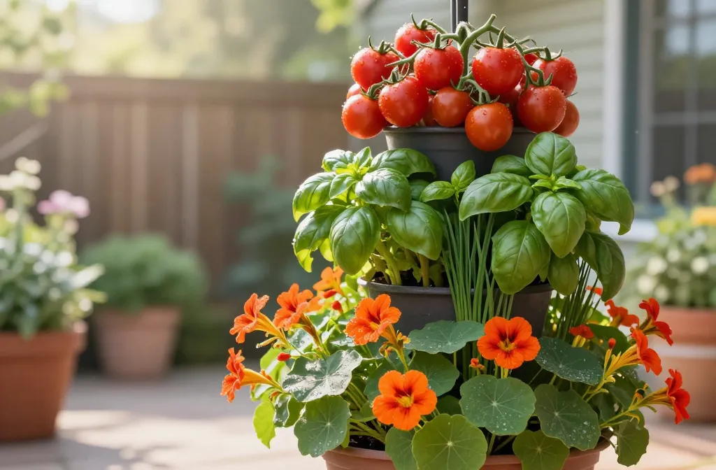 Viral Tower Planter Companion Plant Combinations: 12 Vertical Stacking Pairings