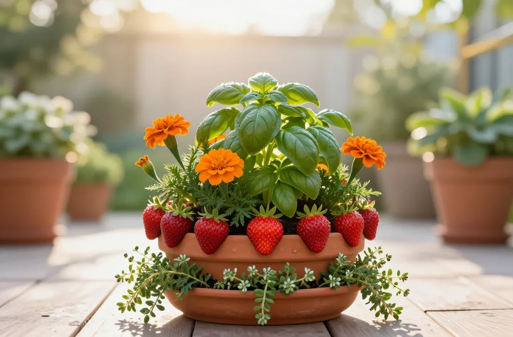 Epic Strawberry Pot Companion Planting Ideas: 9 Multi-Level Combinations