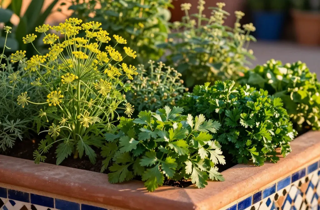 Bold Moroccan Spice Garden Companion Plants: 14 North African Herb Pairings
