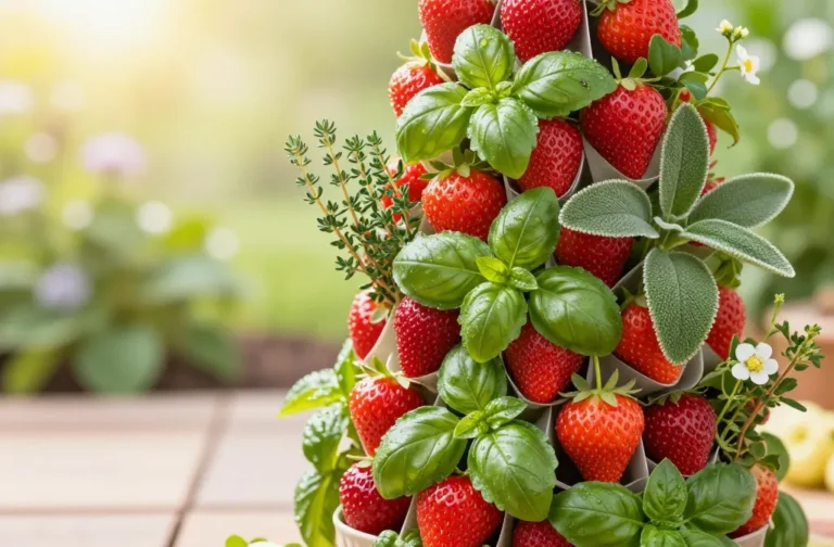 Strawberry Tower Companion Plants: 9 Plants to Grow Together for Bigger Harvests Secrets for Juicier Berries