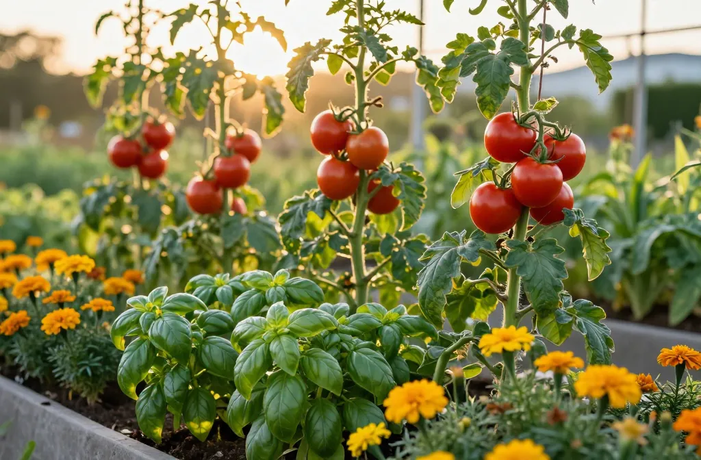 Best Companion Plants for Vertical Tomato Gardens That Boost Growth and Flavor: 12 Proven Pairings