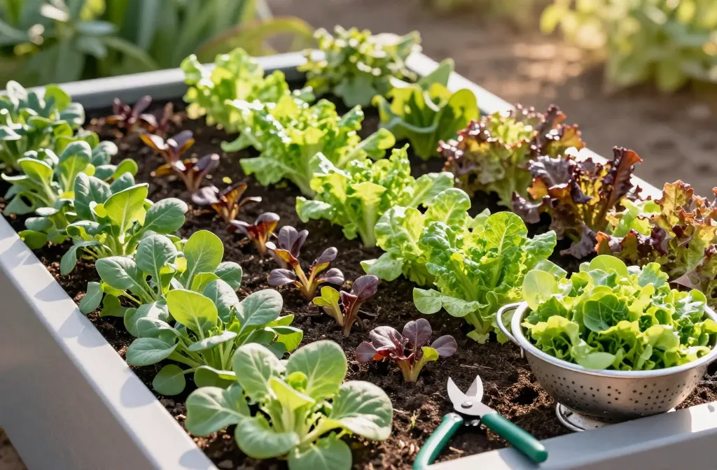 Crave-Worthy Greens Never-Ending Salad Garden | 10 Greens for Weekly Planting