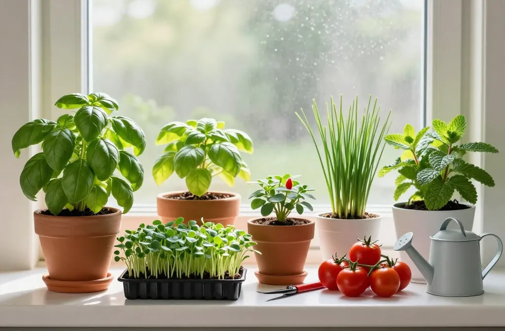 Viral Windowsill Container Garden | 10 Compact Edibles for Tiny Spaces