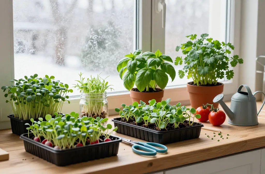 Winter Indoor Garden | 20 Edibles to Grow Without Outdoor Space Now