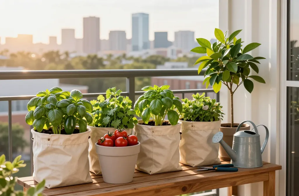 Texas Balcony Bounty Year-Round Harvest | Texas Apartment Garden Planting Guide