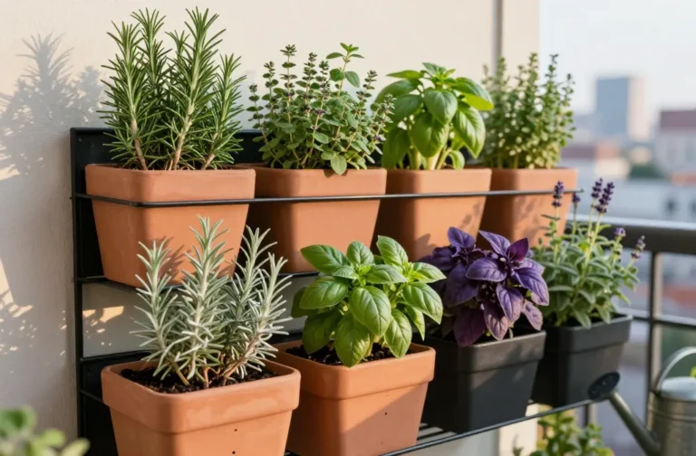 May Herb Wall | 8 Mediterranean Herbs for Sunny Balconies That Thrive