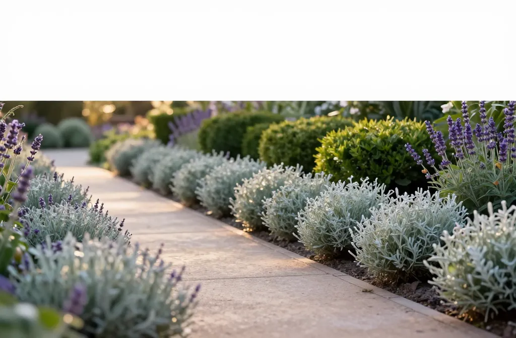 Steal Curb Appeal with 10 Lavender Cotton Balls for Foliage Focus
