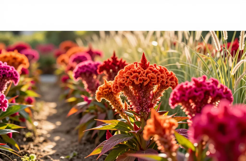 Viral Garden Glow 12 Cockscomb Crests for Textured Summer Fun