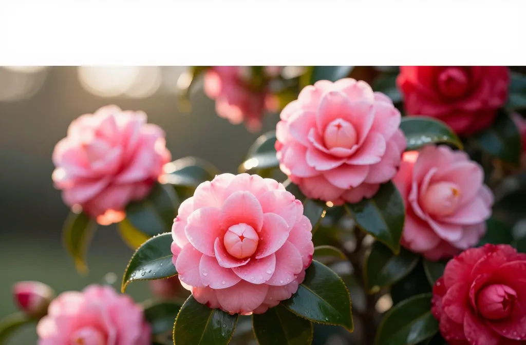 Stunning 12 Spring Camellia Blooms for Silky Texture Magic