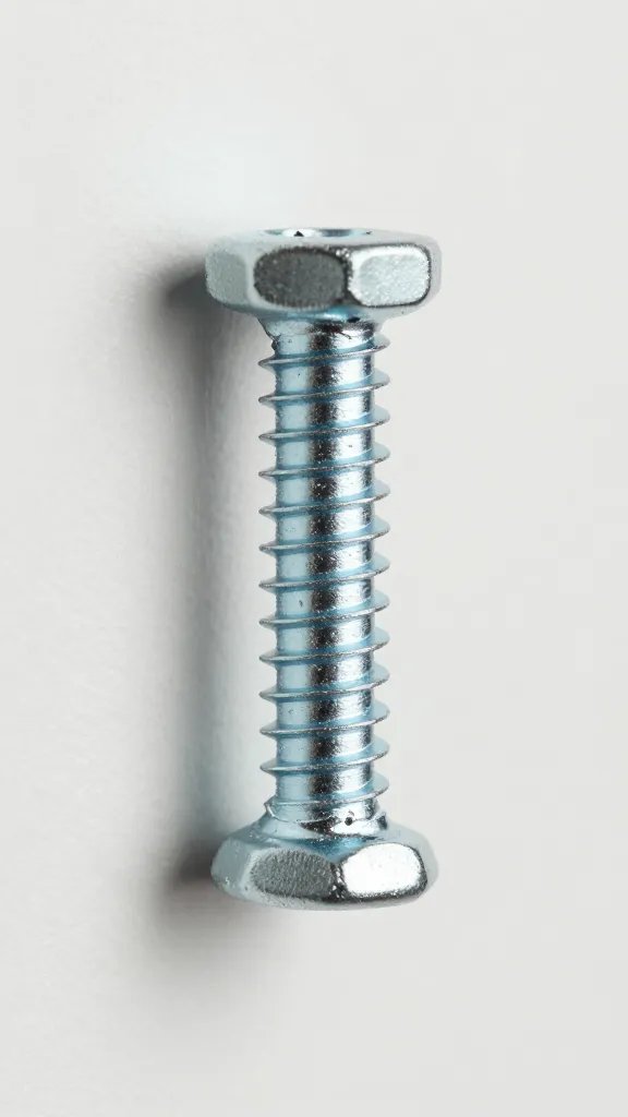 single stainless lag screw with washer for wall mounting