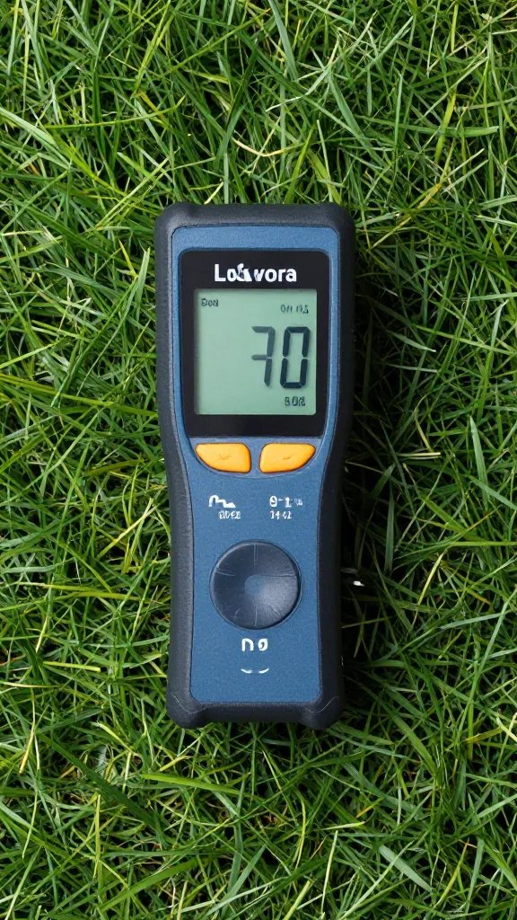 lux meter reading on living wall leaf surface