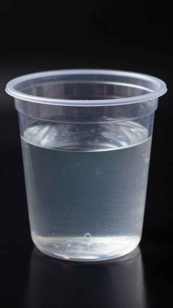 clear plastic pot showing perched water layer cross-section