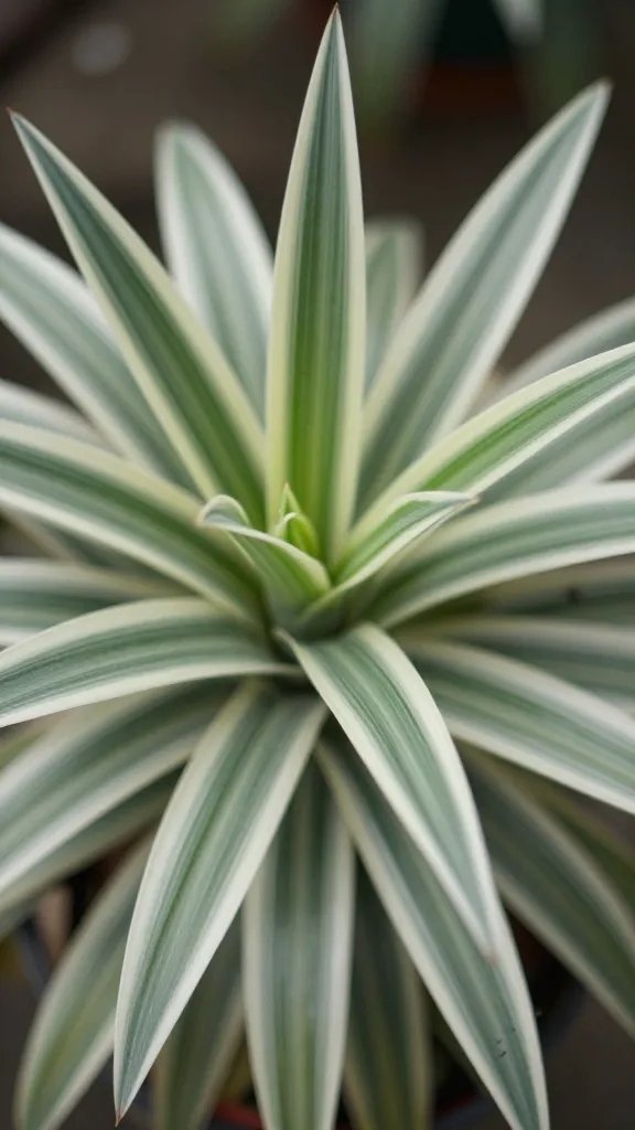 single variegated nerve plant as focal point
