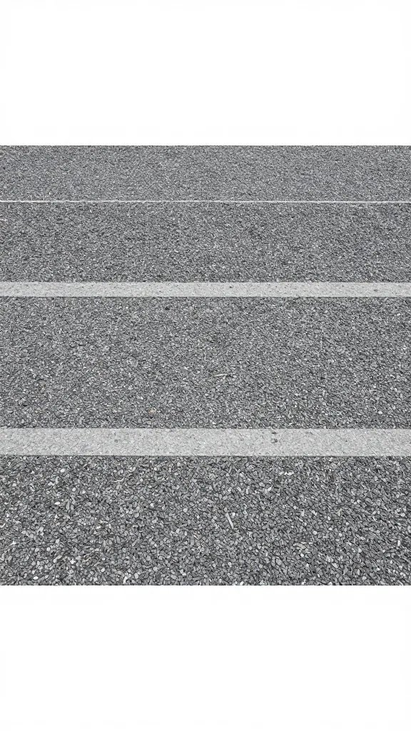 Level layer of coarse gravel for drainage
