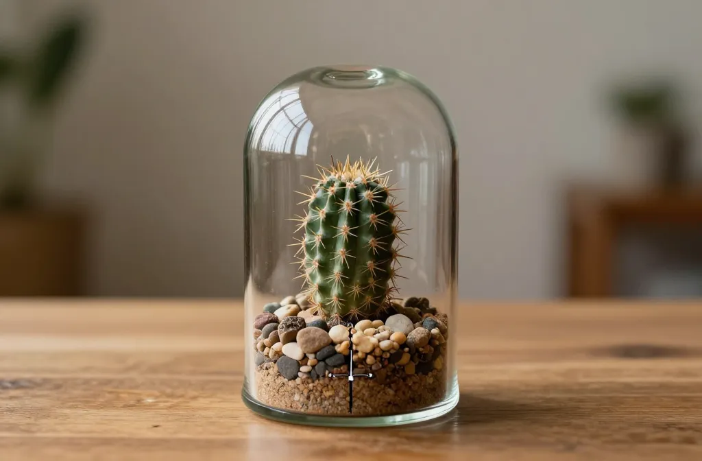 Master How to Build a Cactus Terrarium Under a Cloche — Airflow, Substrate and Moisture Management