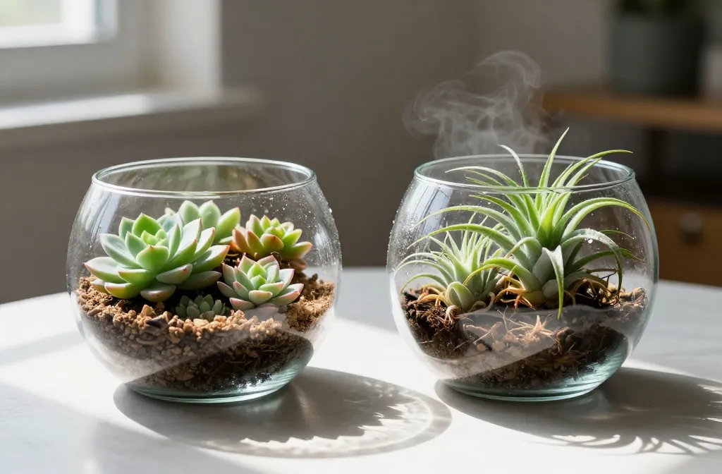 Succulents Vs Air Plants in the Same Terrarium — Why Mixing Them Usually Fails