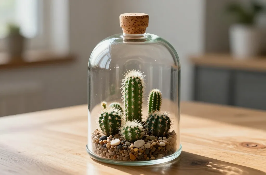 5 Cactus Species That Work in a Closed Cloche Terrarium — and the Airflow Rule They All Need Secrets
