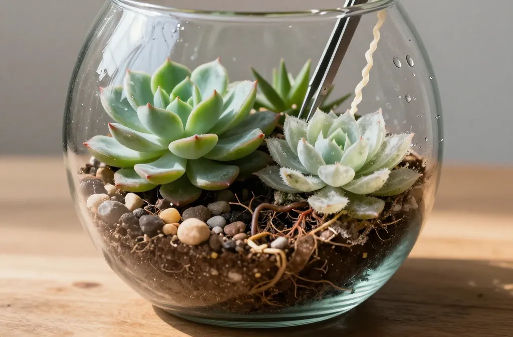 Stop the Rot: 4 Terrarium Watering Mistakes That Cause Root Rot in Succulents