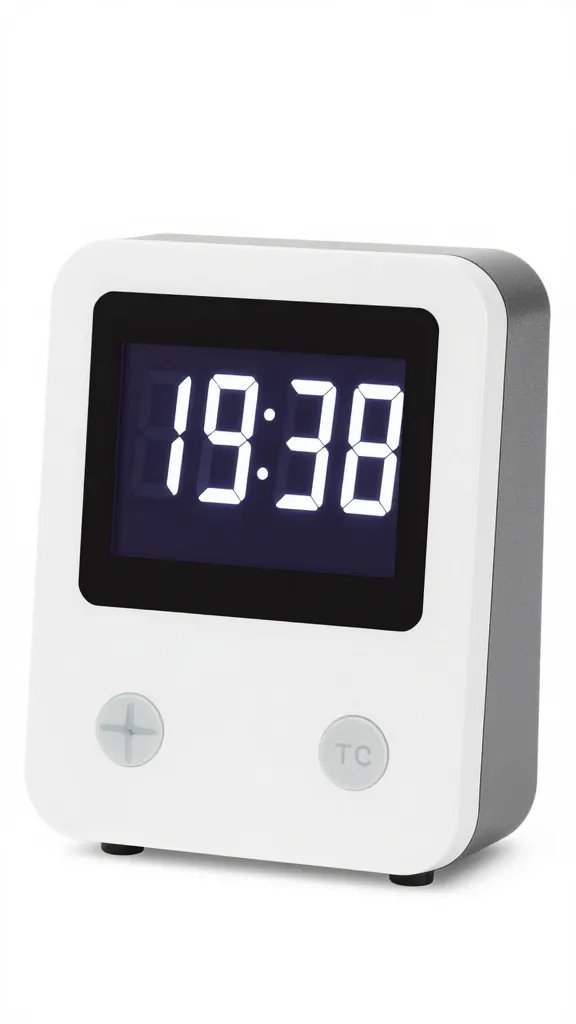 digital timer for pump cycles, illuminated display