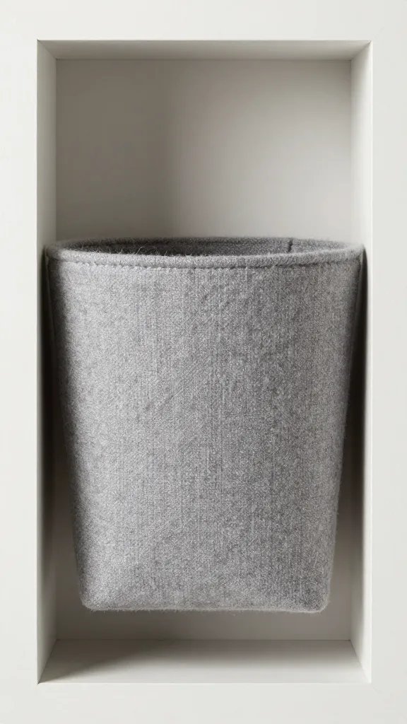 felt pocket planter panel mounted inside shallow frame