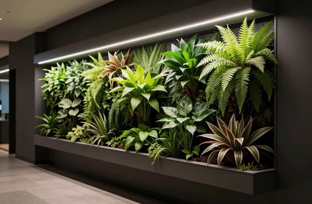 The Secret to How to Keep a Living Wall Alive in a Dark Room — Artificial Light, Plant Selection and Rotation Strategy