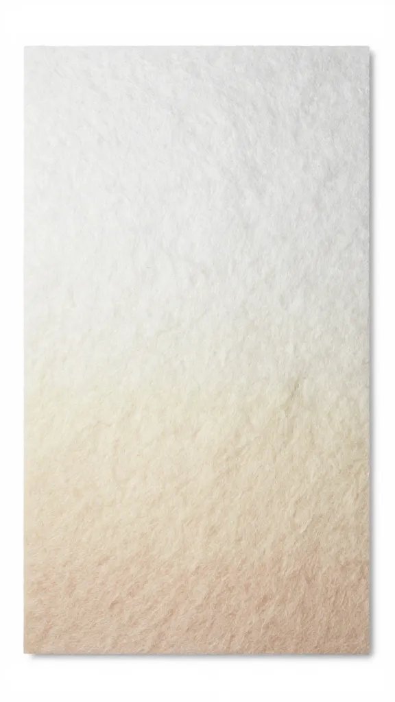 moisture gradient on felt sheet under studio light