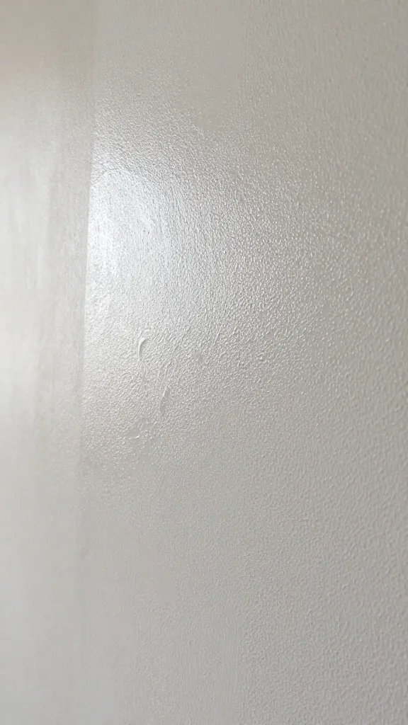 closeup of damp drywall with bubbling paint