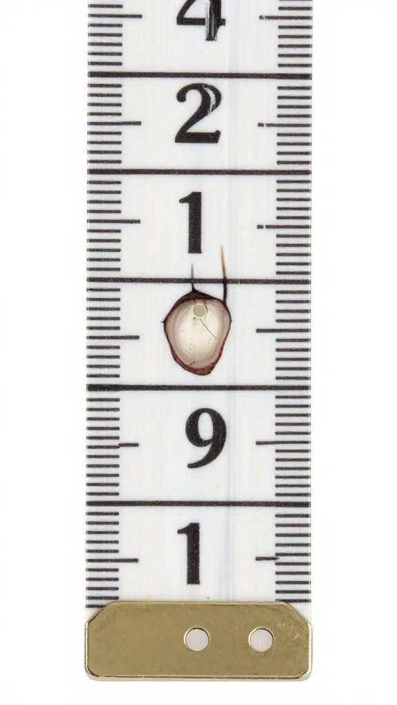 tape measure showing four-inch root depth pocket
