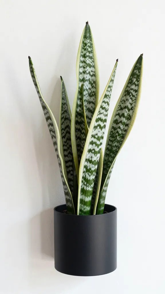 snake plant dwarf cultivar in compact wall sleeve