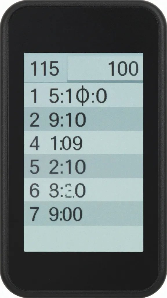 timer controller screen showing watering schedule closeup
