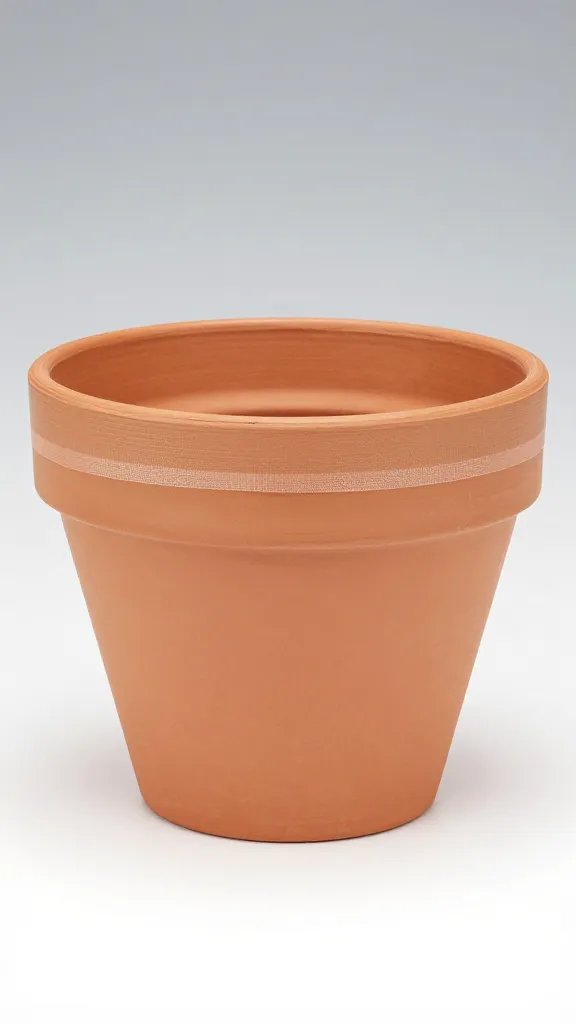 terracotta pot with root-safe shade cloth band