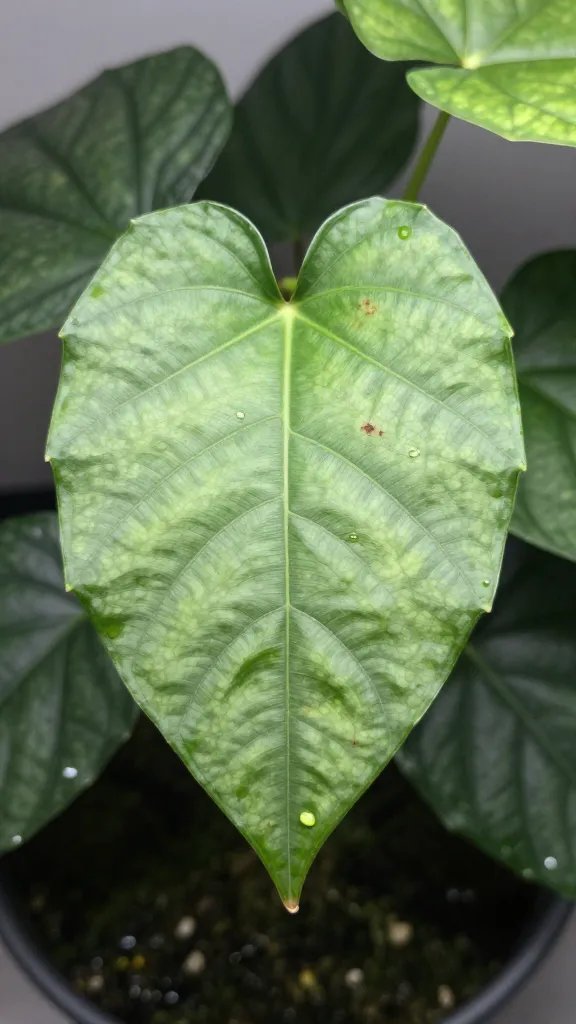 shaded terrarium leaf with soft bright indirect light