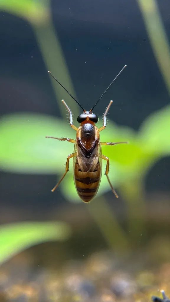 macro view of fungus gnat on terrarium glass
