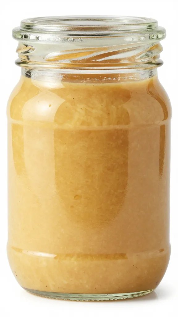 wide-mouth pasta sauce jar, clean glass closeup, studio lighting